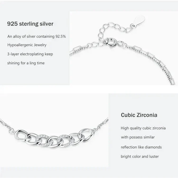 Opulent Sterling Silver Charm Bracelet - TM & Co. Jewels