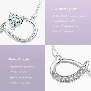 Glowing Heart Charm Necklace - TM & CO. JEWELS 