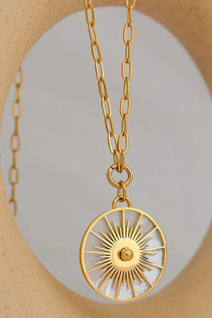Luxe Rounds Shell Necklace - TM & CO. JEWELS 