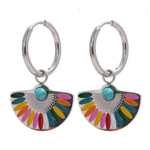 Lebendige böhmische Tropfen-Charms
