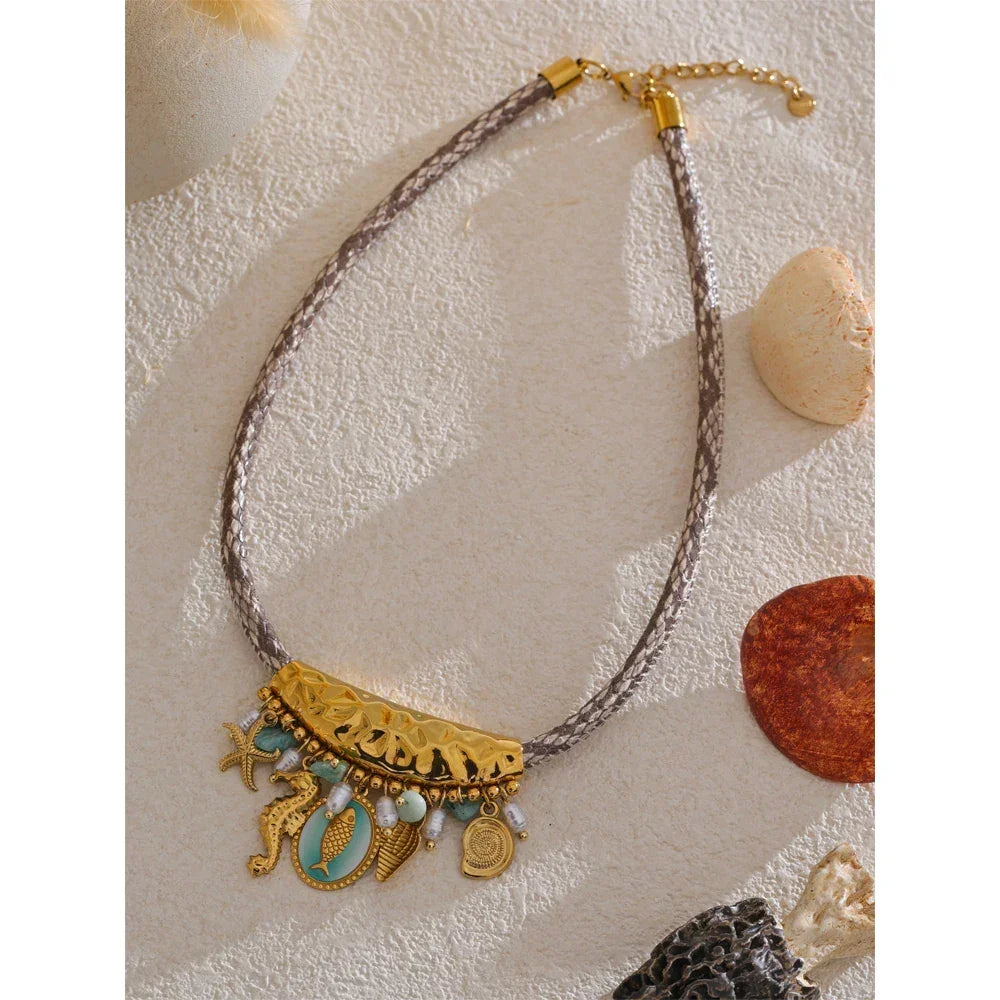 Seashell Serenity Necklace - TM & CO. JEWELS 