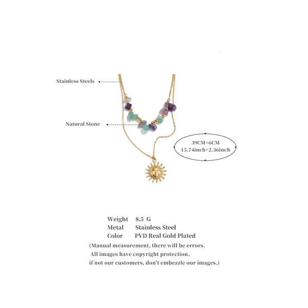 Aura of Sol Necklace - TM & CO. JEWELS 