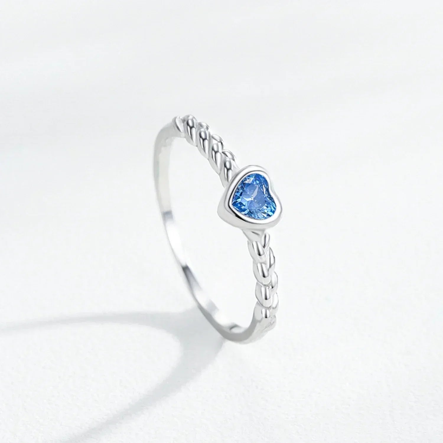 Blue Heart Romance Ring - TM & CO. JEWELS 