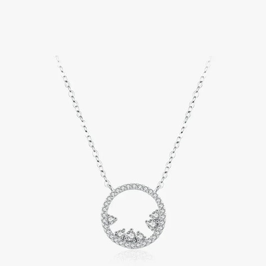 Aurora Circle Pendant - TM & CO. JEWELS 