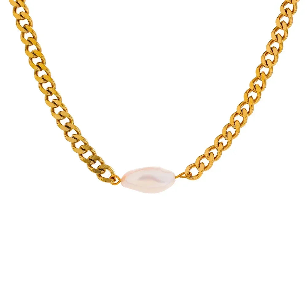 Lustrous Pearl Necklace - TM & CO. JEWELS 