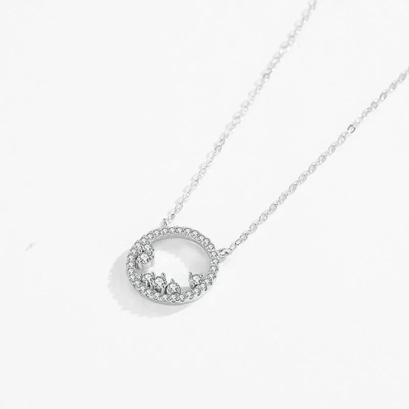 Aurora Circle Pendant - TM & CO. JEWELS 