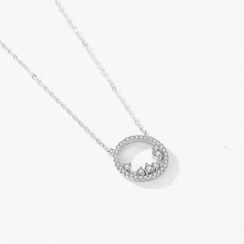 Aurora Circle Pendant - TM & CO. JEWELS 