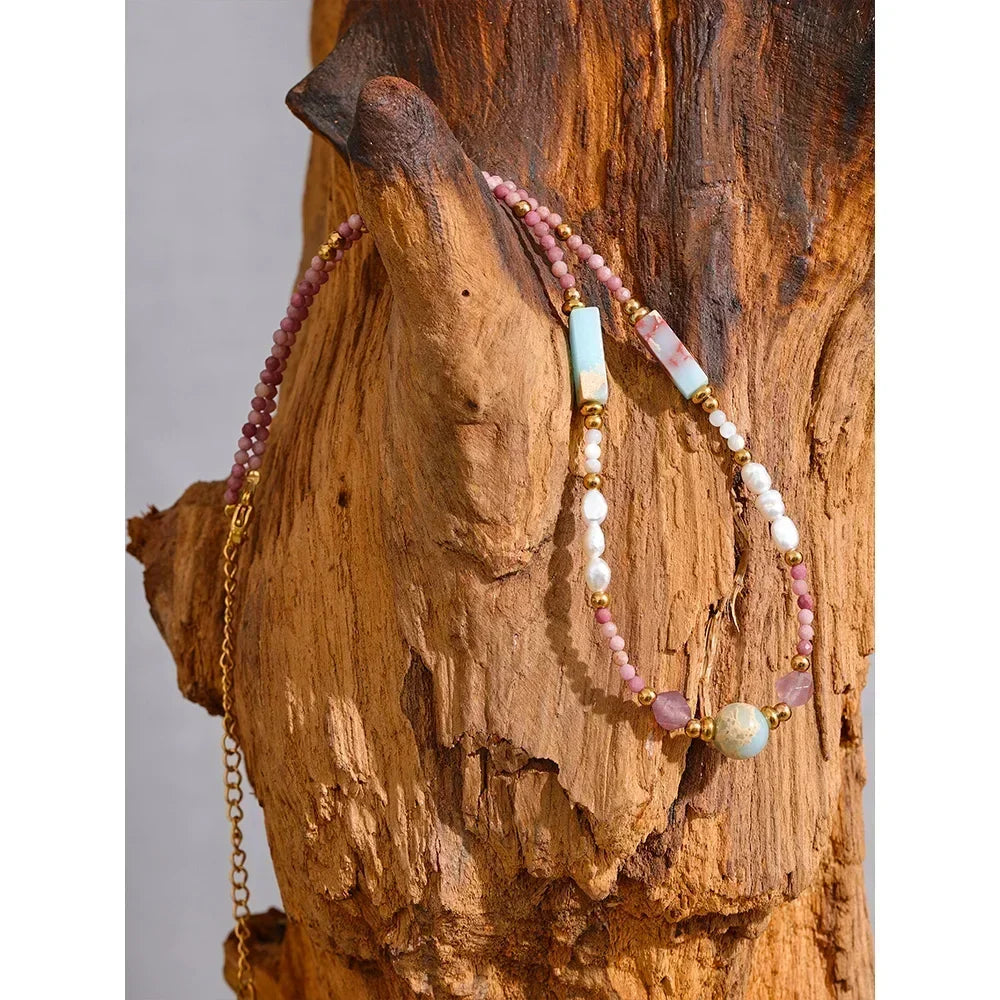 Solar Mosaic Necklace - TM & CO. JEWELS 