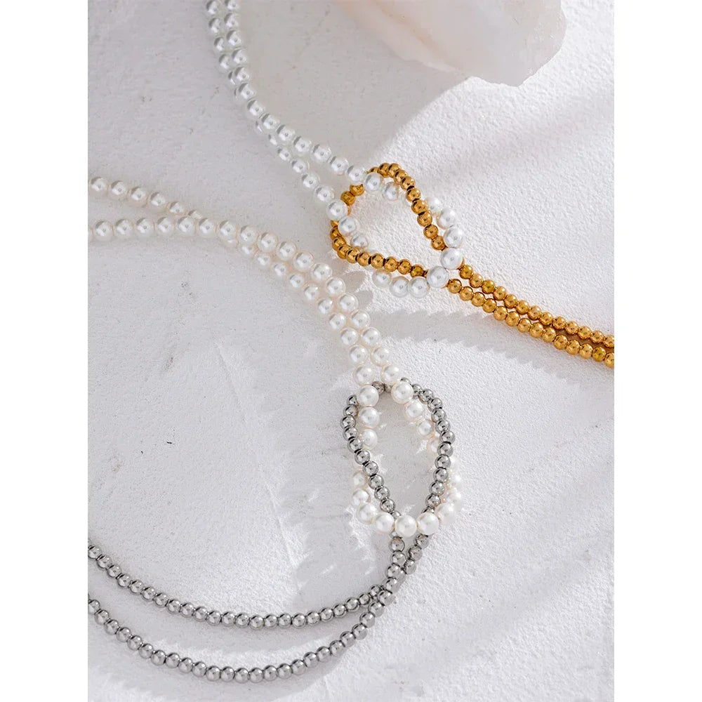 Aura Knot Pearl Choker - TM & CO. JEWELS 