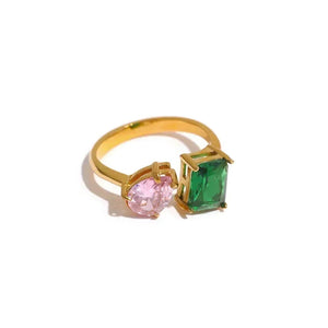 Aqua Aurora Charm Ring - TM & CO. JEWELS 