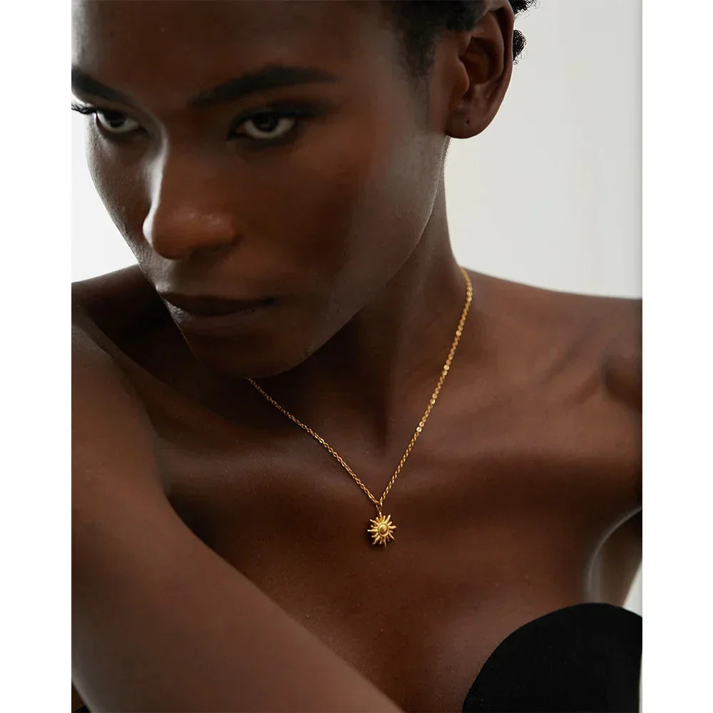 Sunrise Glow Stainless Necklace - TM & Co. Jewels