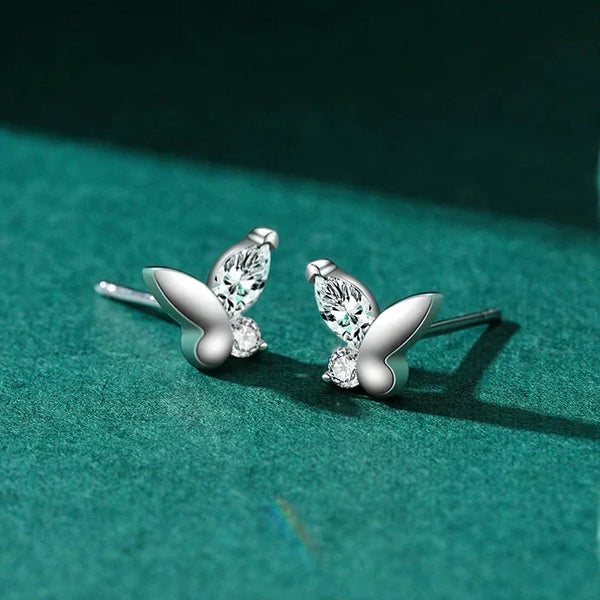Boucles d'oreilles à clous « Chuchote de papillon »