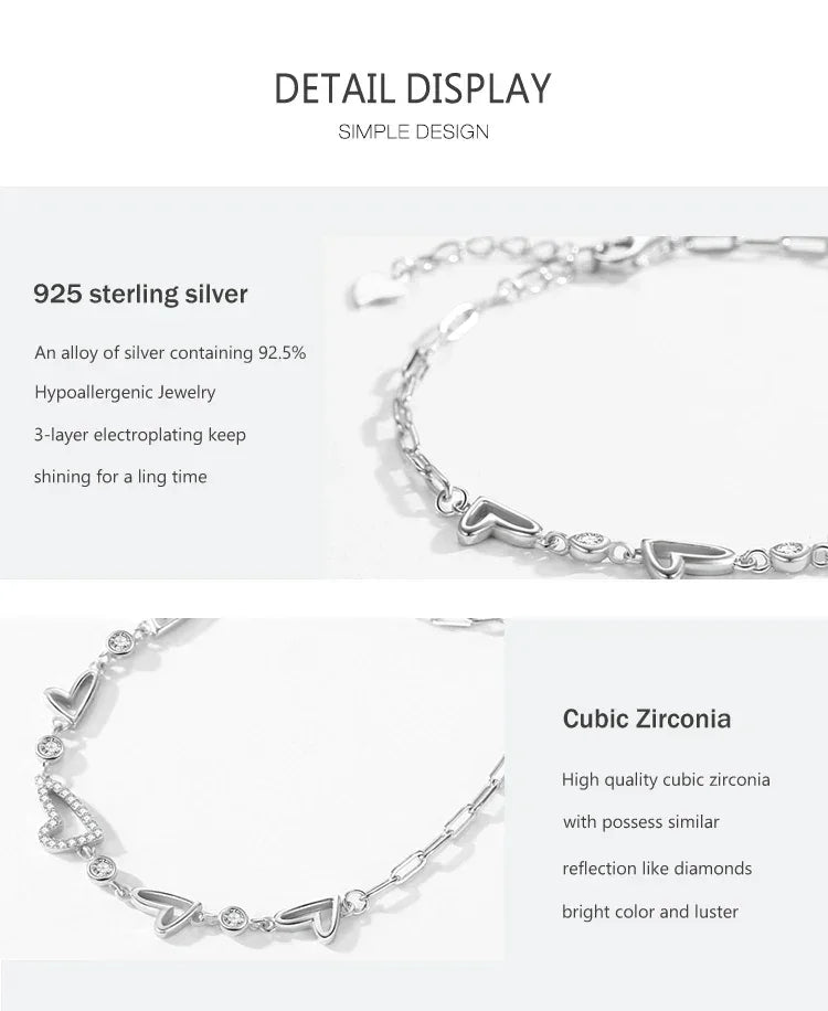 Pure Heart Sparkle Bracelet - TM & CO. JEWELS 