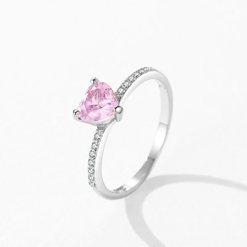 Rosy Charm Heart Ring - TM & Co. Jewels