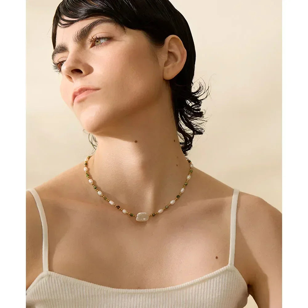 Terra Pearl Necklace - TM & CO. JEWELS 