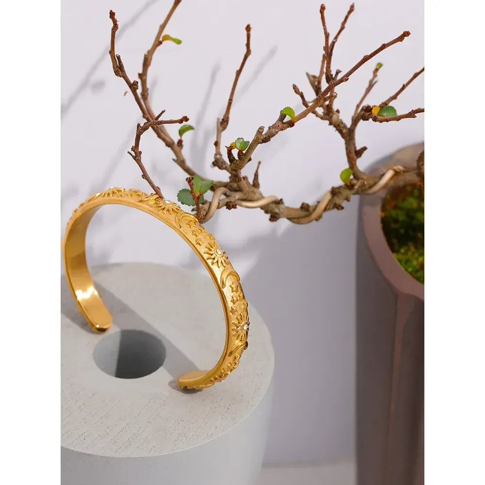 Stellar Radiance Open Bangle - TM & Co. Jewels