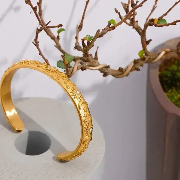 Stellar Radiance Open Bangle - TM & Co. Jewels