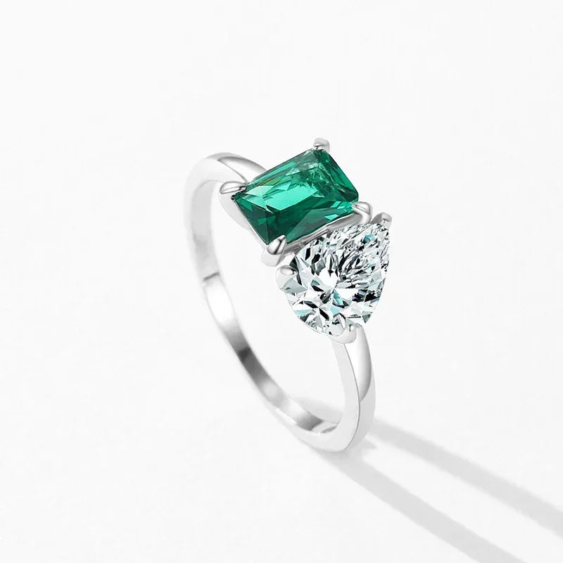 Emerald Tide Drop Ring - TM & Co. Jewels
