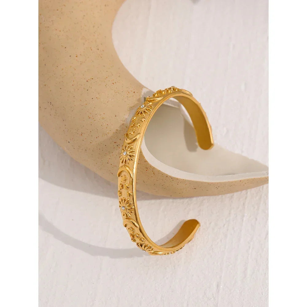 Stellar Radiance Open Bangle - TM & Co. Jewels