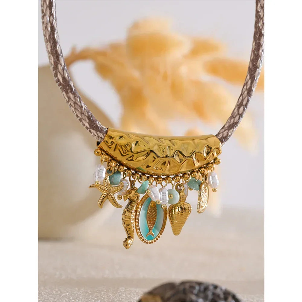 Seashell Serenity Necklace - TM & CO. JEWELS 