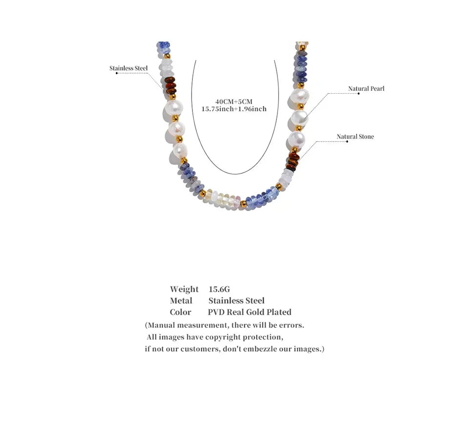 Azure Pearl Tapestry - TM & CO. JEWELS 