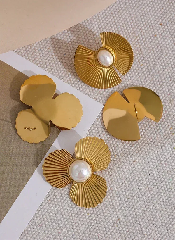 Pearl Petal Earrings - TM & Co. Jewels