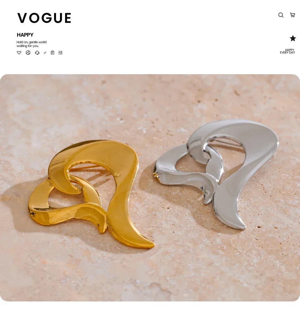 Classic Heart Brooch - TM & CO. JEWELS 