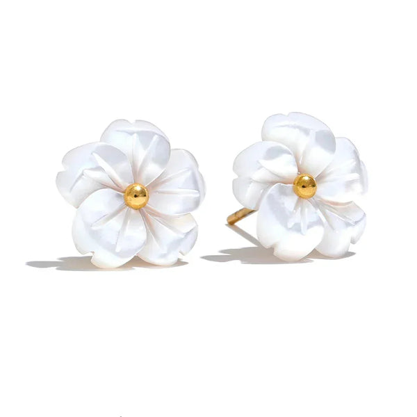 Shell Petal Earrings - TM & Co. Jewels