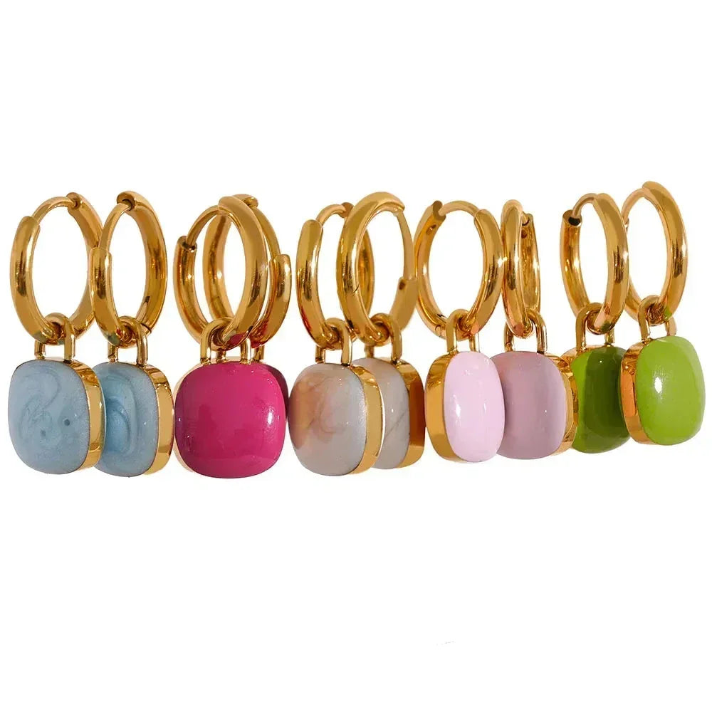 Cleo Cube Hoops - TM & Co. Jewels