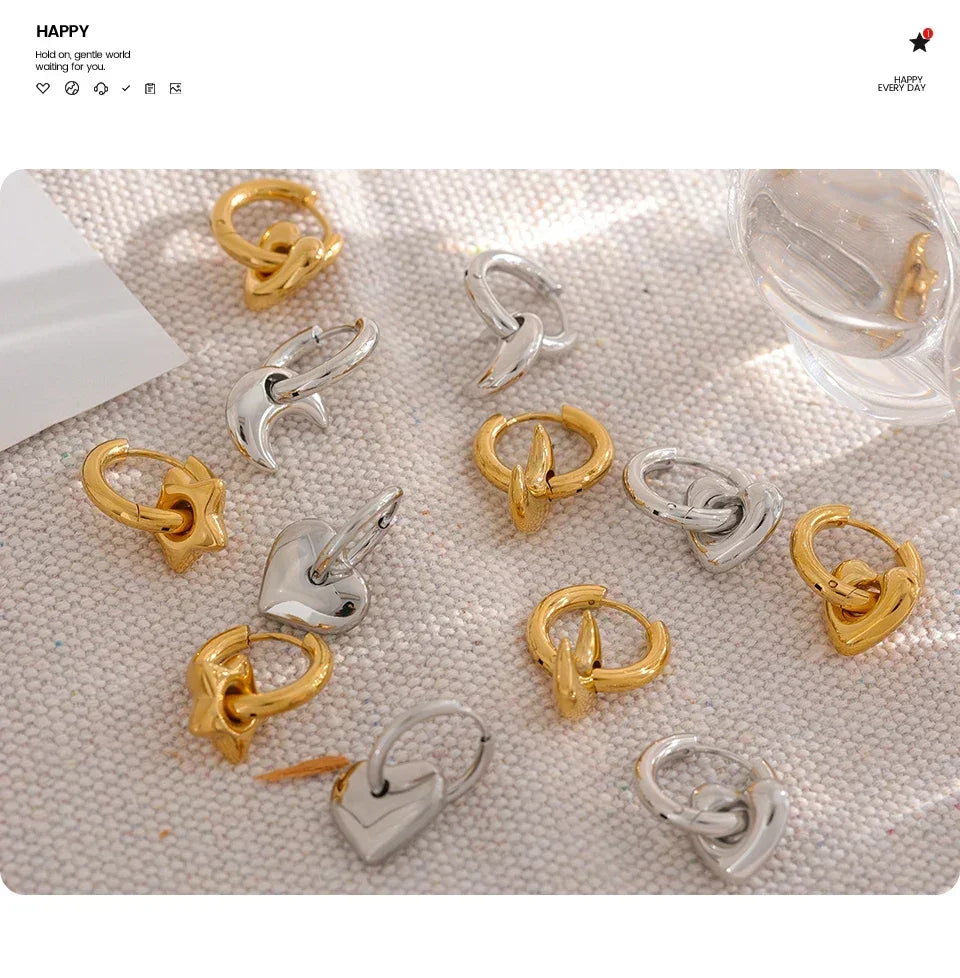 Astral Affection Hoops - TM & CO. JEWELS 