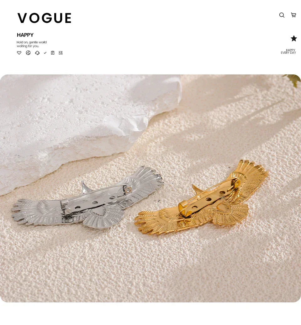 Regal Bird Brooch - TM & CO. JEWELS 