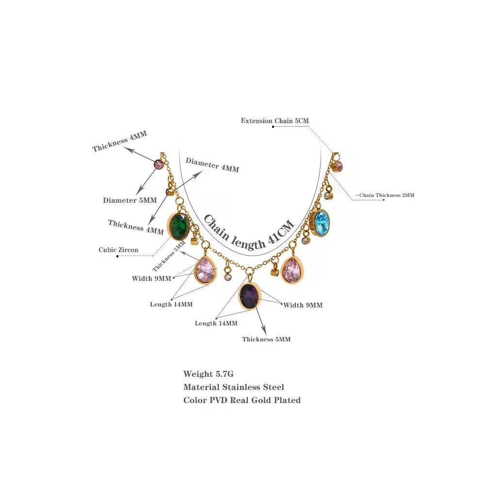 Vivid Charm Necklace - TM & CO. JEWELS 