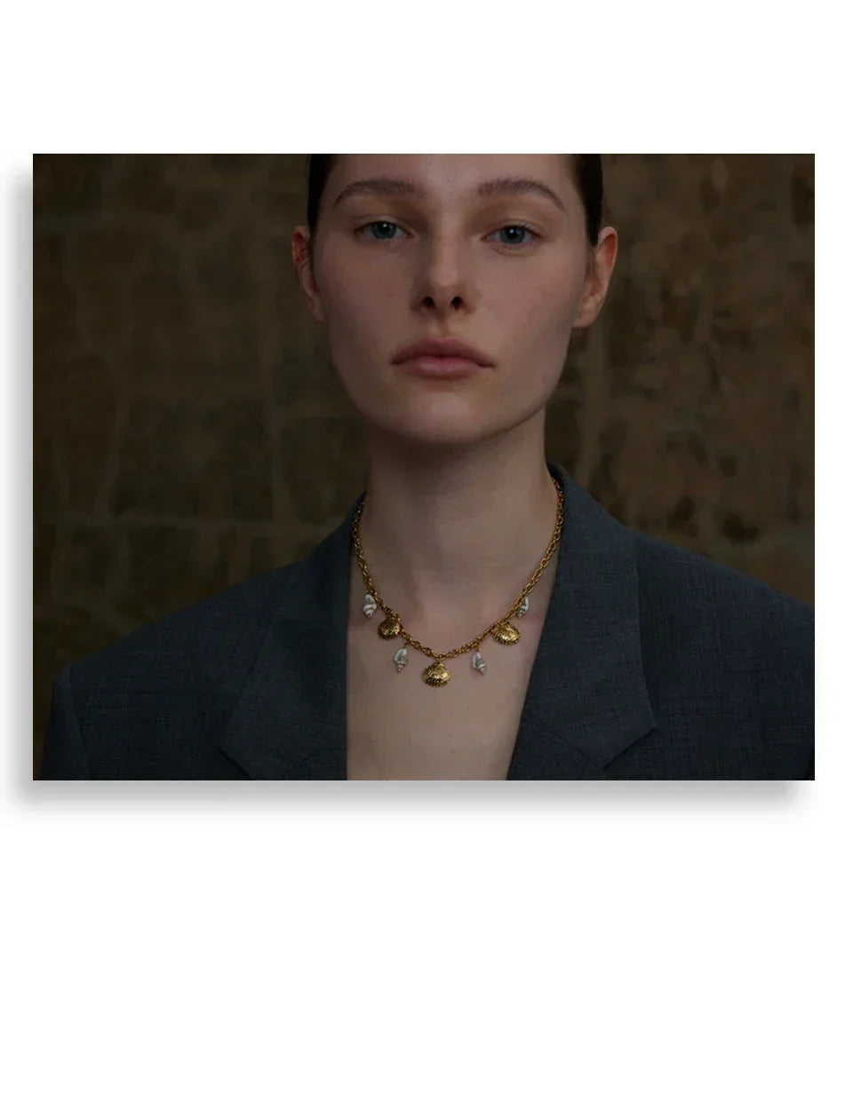 Gilded Shell Pendant - TM & CO. JEWELS 