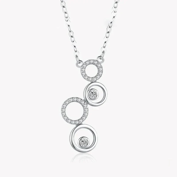 Shining CZ Bubble Pendant Necklace - TM & CO. JEWELS 