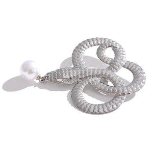 Gilded Snake Drop Pin - TM & CO. JEWELS 