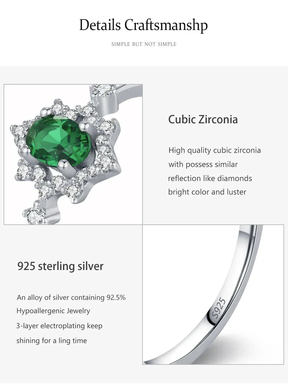 Crown Jewel Zircon Ring - TM & Co. Jewels