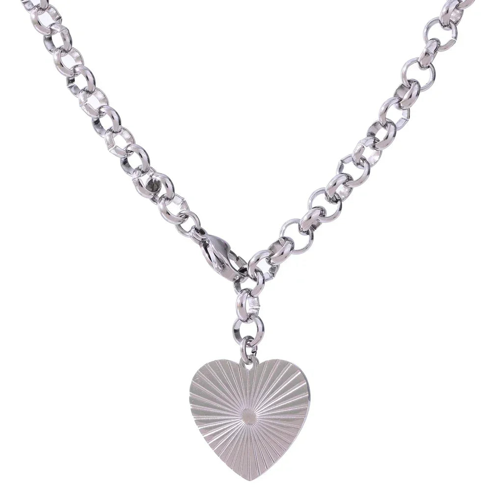 Rose Bloom Heart Necklace - TM & Co. Jewels