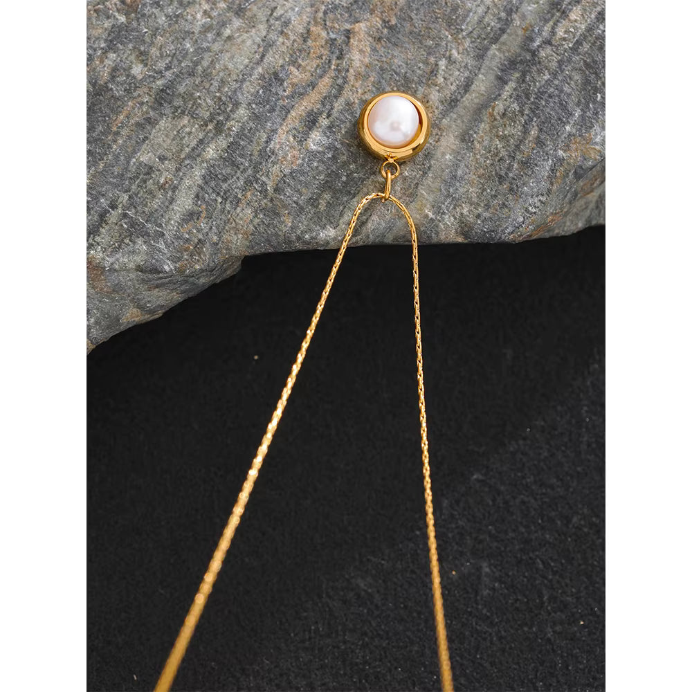 Minimalist Pearl Drop - TM & CO. JEWELS 