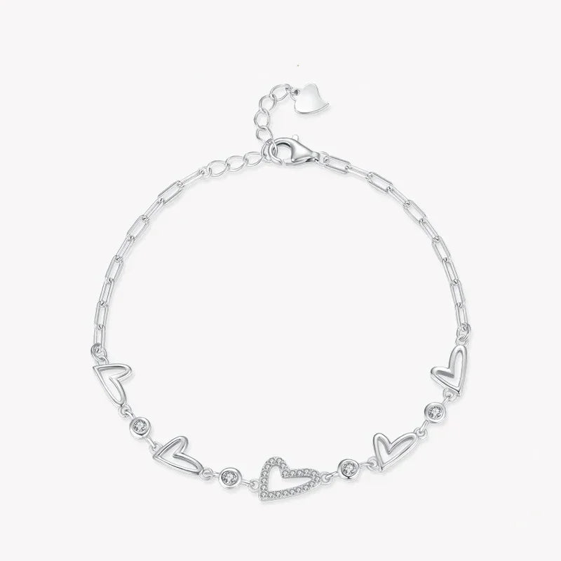 Pure Heart Sparkle Bracelet - TM & CO. JEWELS 