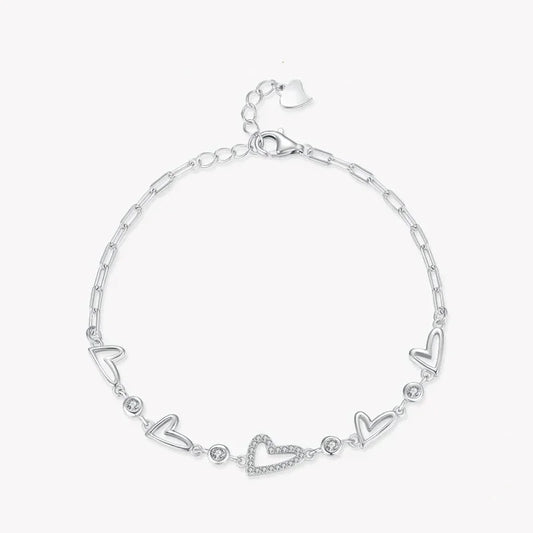 Pure Heart Sparkle Bracelet - TM & CO. JEWELS 