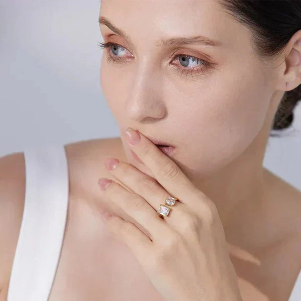 Aqua Aurora Charm Ring - TM & CO. JEWELS