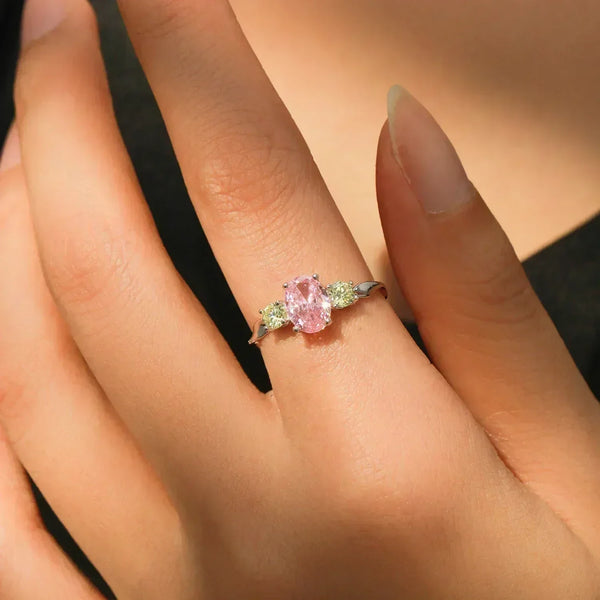 Emerald Rose Zirconia Ring - TM & Co. Jewels