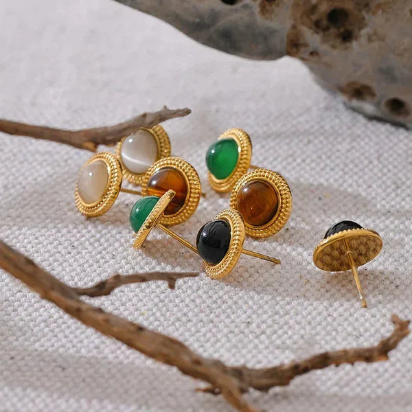 Harmony Stone Studs - TM & Co. Jewels