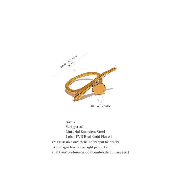 Classy Gold Minimalist Ring - TM & Co. Jewels