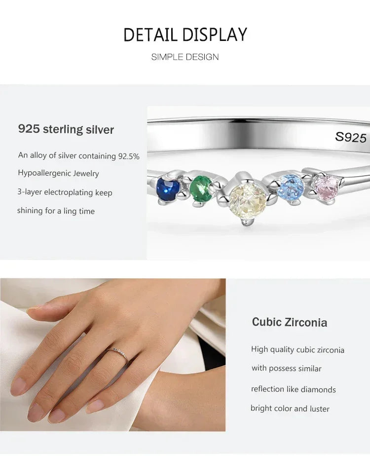Prism Glow Stackable Ring - TM & Co. Jewels