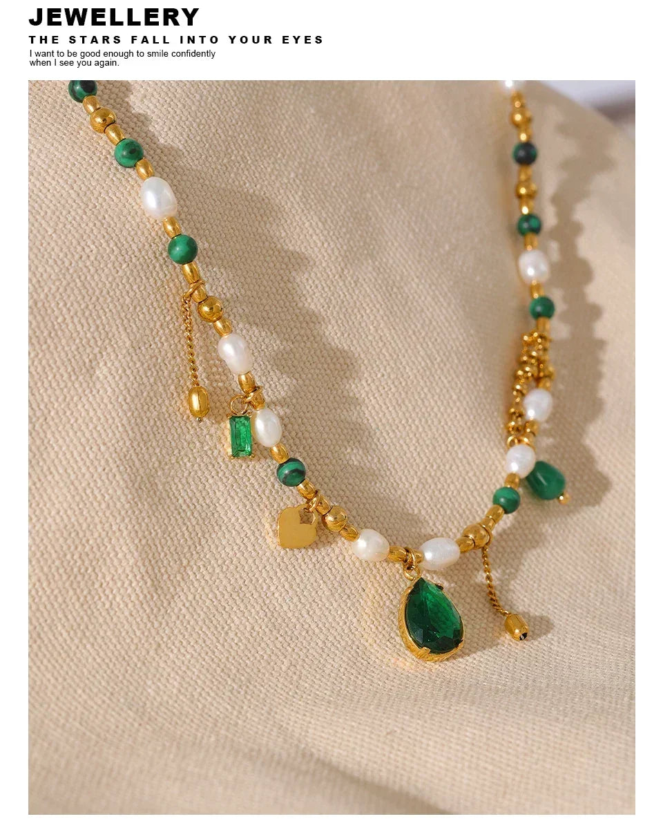 Mirage Green Zircon Collar - TM & CO. JEWELS 
