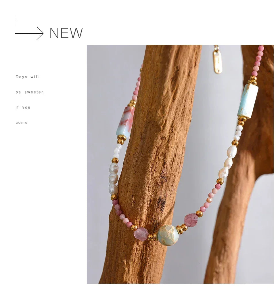 Solar Mosaic Necklace - TM & CO. JEWELS 