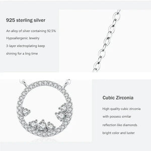 Aurora Circle Pendant - TM & CO. JEWELS 