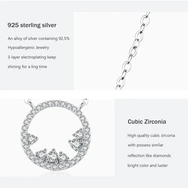 Aurora Circle Pendant - TM & CO. JEWELS 
