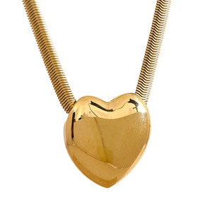 Heart Flow Snake Chain - TM & Co. Jewels